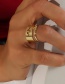 Fashion Gold Color Alloy Snake-shaped Hollow Ring