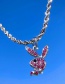 Fashion Four Rabbits Alloy Diamond Rabbit Necklace