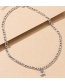 Fashion Silver Color Alloy Diamond Cherry Necklace