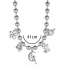 Fashion Silver Color Alloy Flower Mushroom Necklace