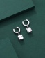 Fashion Silver Color Alloy Dice Ear Ring