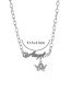 Fashion Silver Color Alloy Angel Letter Necklace