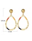 Fashion Round Shape Alloy Dripping Round Earrings