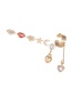 Fashion Gold Color 7-piece Alloy Star-moon Lip And Heart-shaped Earrings