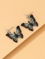 Fashion Silver Color Hollow Butterfly Stud Earrings