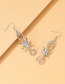 Fashion Silver Color Alloy Hollow Knot Earrings