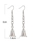 Fashion Silver Color Alloy Ghost Chain Tassel Earrings