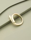 Fashion Gold Color Alloy Stitching Ring
