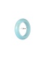 Fashion Sky Blue Transparent Resin Color Block Ring