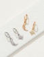 Fashion Gold Color Alloy Star And Moon Earrings