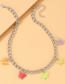 Fashion Silver Color Alloy Butterfly Chain Necklace