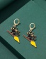 Fashion Black Flying Ghost Alloy Dripping Crescent Moon Pumpkin Cat Earrings
