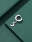 Fashion Humanoid Alloy Love Crescent Letter Earrings