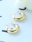 Fashion Gold Color Alloy U-shaped Earrings