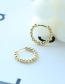 Fashion Gold Color Alloy Round Bead Earrings