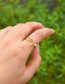 Fashion Gold Color Copper  Alphabet Bee Ring