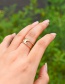 Fashion Gold Color Copper Geometric Ring