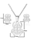 Fashion Necklace Steel Color Stainless Steel Scarab Necklace