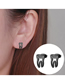 Fashion Rose Stainless Steel Teeth Earrings