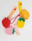 Fashion Pineapple Yellow (including Straps) Epoxy Fruit Letter Bar Press Silicone Toy