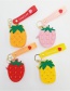 Fashion Strawberry Red (including Straps) Epoxy Fruit Letter Bar Press Silicone Toy