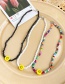 Fashion White Smiley Rice Beads Beaded Necklace
