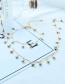 Fashion Color Copper Drop Oil Five-pointed Star Necklace