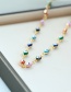 Fashion Color Copper Dripping Eyes Necklace