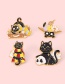 Fashion 4# Alloy Painted Cat Brooch