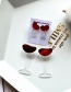 Fashion Wine Glass Acrylic Love Wine Glass Earrings