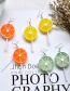 Fashion Orange Resin Fruit Lollipop Earrings