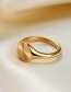 Fashion Gold Color Titanium Steel Wide Brim Ring