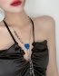 Fashion Necklace Titanium Steel Drip Glaze Love Heart Tassel Necklace