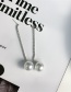 Fashion Silver Color Alloy Pearl Tassel Earrings