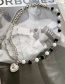 Fashion Necklace Black And White Pearl Stitching Love Necklace