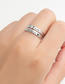Fashion Hope Hope Steel Color Stainless Steel Lettering Open Ring