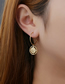 Fashion 3# Stainless Steel C-shaped Oval Cross Ear Ring