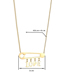 Fashion Gold Color Titanium Steel Cross Necklace