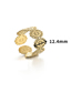 Fashion Gold Color Hollow Sunflower Open Ring