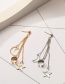 Fashion 1# Alloy Butterfly Star And Moon Geometric Pierced Earrings