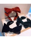 Fashion Caramel Colour Velvet Bow Headband