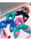 Fashion Royal Blue Bunny Ears Woolen Knitted Contrast Color Bunny Ears Hair Tie