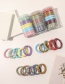Fashion Plaid Spring Color Canned Seamless Micro-pleated Hair Tie