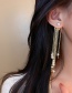 Fashion Golden Tassel Alloy Pearl Tassel Earrings