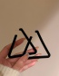 Fashion Triangle Alloy Flocking Geometric Triangle Earrings