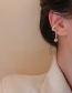 Fashion Gold (single) Pearl Square Zirconium Ear Bone Clip
