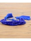 Fashion Mi-b180340b Rice Beads Beaded Woven Eye Tassel Bracelet