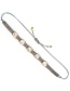 Fashion 3# Rice Bead Beaded Diamond Braided Geometric Bracelet
