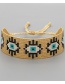 Fashion 1# Rice Beads Beaded Eyes Lips Braided Bracelet