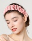 Fashion Rose Red Flannel Pleated Wide-brimmed Headband
